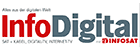 InfoDigital: Mobiles Digitalradio mit DAB+ und UKW, LCD-Farbdisplay, Wecker, 8 Watt