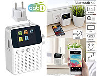 VR-Radio 2in1-Steckdosenradio mit DAB+, Bluetooth, Bewegungsmelder, Akku, 8 W; HiFi-Tuner für Internetradios & DAB+, mit USB-Ladeports HiFi-Tuner für Internetradios & DAB+, mit USB-Ladeports HiFi-Tuner für Internetradios & DAB+, mit USB-Ladeports HiFi-Tuner für Internetradios & DAB+, mit USB-Ladeports 