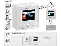 VR-Radio Steckdosen-Internetradio mit WLAN und Bluetooth 5, DSP, 6 Watt; HiFi-Tuner für Internetradios & DAB+, mit USB-Ladeports HiFi-Tuner für Internetradios & DAB+, mit USB-Ladeports HiFi-Tuner für Internetradios & DAB+, mit USB-Ladeports HiFi-Tuner für Internetradios & DAB+, mit USB-Ladeports 